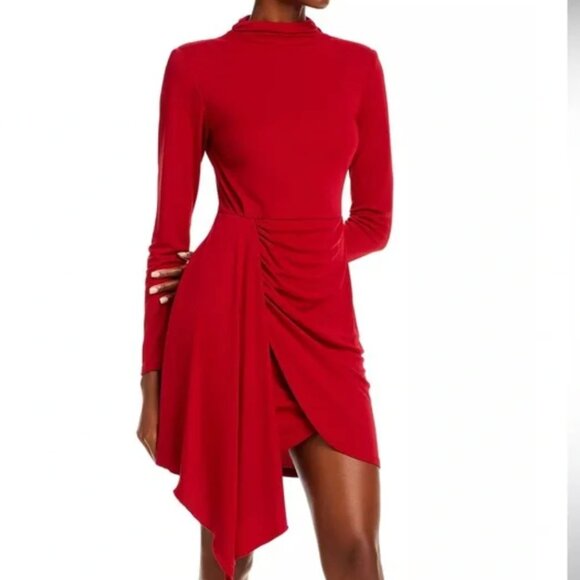 Aqua brand red turtleneck mini - Picture 1 of 7